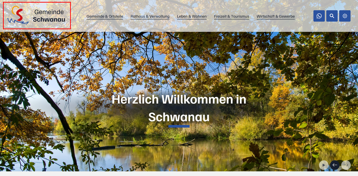 Markiert das Logo von Schwanau