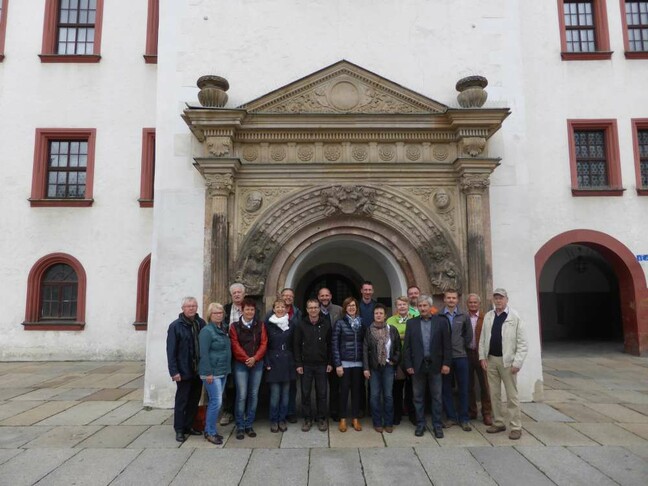 Vor dem Rathaus in Chemnitz